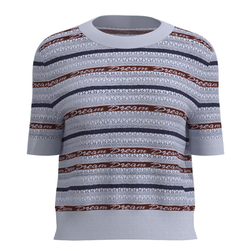 Women's Short-Sleeve Round Neck Top