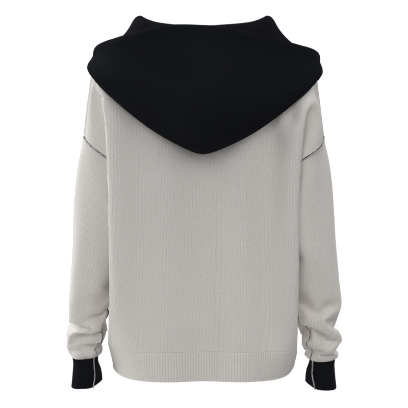 Womens' Wool Hoodie:Machine Washable Eco-Friendly Wool