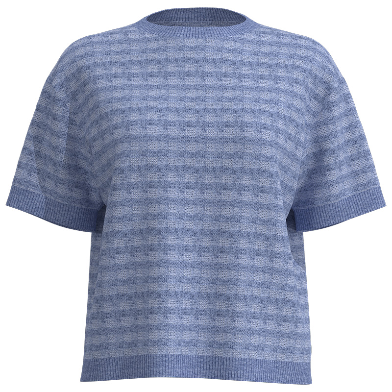 Women's Round-Neck Short-Sleeve Sweater