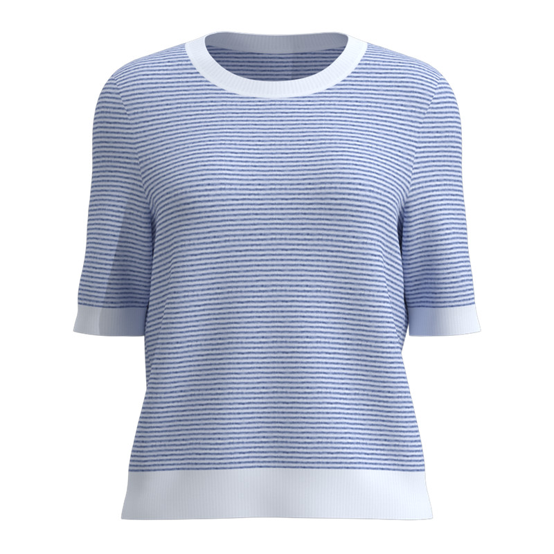 Women's Round-Neck Short-Sleeve Sweater