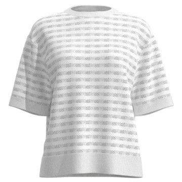 Women's Round-Neck Short-Sleeve Sweater